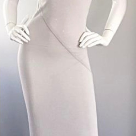 Rick Owens " Vicious " Pearl SS 2014 Ivory Draped Body Con T Shirt Dress - Picture 2 of 8